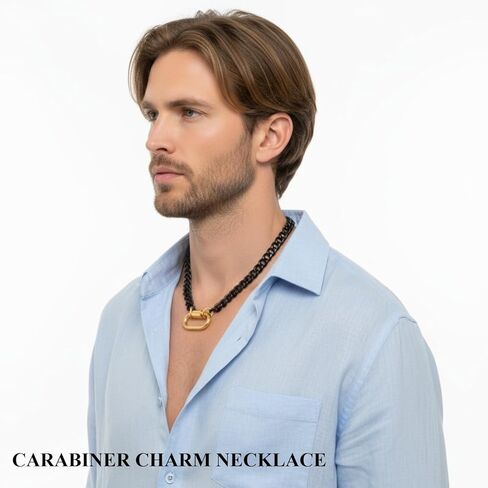 نساء اثنين من ألوان تسلق الجبال بوكيل قلادة فضية الرجال والنساء الورق الكوبي مقطع سلسلة سميكة السلسلة in Kuwait