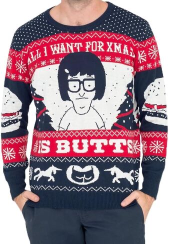RIPPLE JUNCTION, All I Want for Xmas is Butts Christmas Sweater in Saudi Arabia