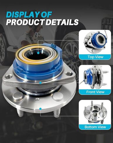 زوج 515079 مجموعة محمل العجلات الأمامية متوافقة مع Ford F-150 2005 2006 2007 2008 ، Lincoln Mark LT 2006 2007 2008 ، 6 lug w/abs in Kuwait