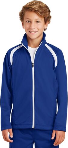 SPORT-TEK Youth Tricot Track Jacket YST90 in Saudi Arabia