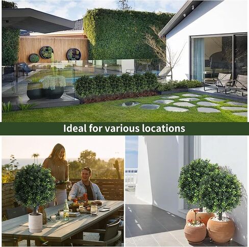 27.2 "مجموعة توبيرية لافندر الاصطناعية من 2 مع ارتفاع ، نباتات مزيفة كرات خشب خشب الخشب ، شجيرات المساحات الخضراء ، ودفع اصطناعي مقاوم للأشعة فوق البنفسجية في شجيرات الزهور لديكور الشرفة الأمامية الخارج in Kuwait