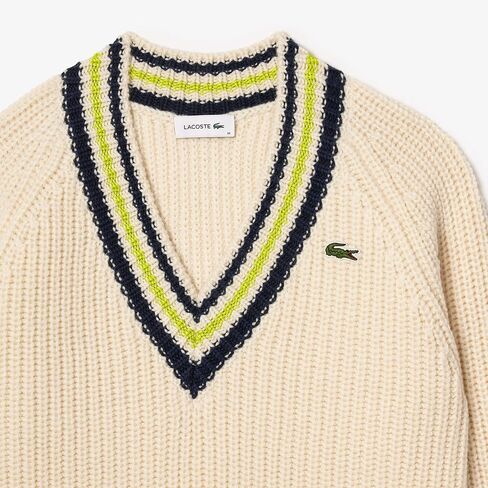 Lacoste Women's V-Neck Pullover Sweater in Saudi Arabia