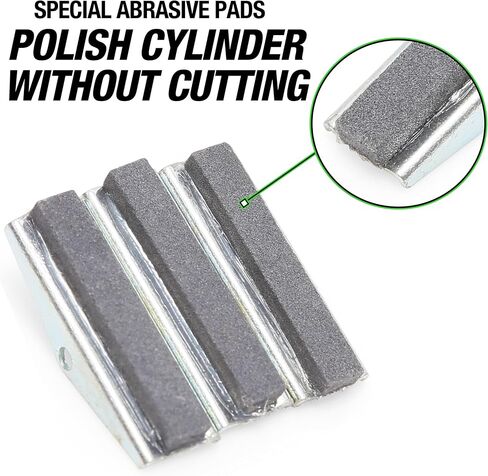 OEMTOOLS 2528F Fine Grit 1-1/8 Inch 3 Piece Replacement Stone Set, Professional Honing Replacement Stones, Honing Stone Tools Multicolor in Kuwait