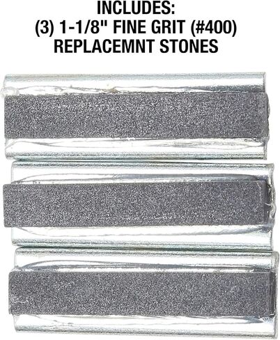OEMTOOLS 2528F Fine Grit 1-1/8 Inch 3 Piece Replacement Stone Set, Professional Honing Replacement Stones, Honing Stone Tools Multicolor in Kuwait