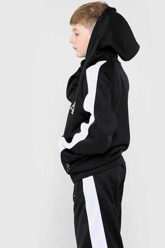 Kids Girls Boys Tracksuit Contraving Panel Fleece Hooded أعلى ملابس رياضية للرياضة in Saudi Arabia