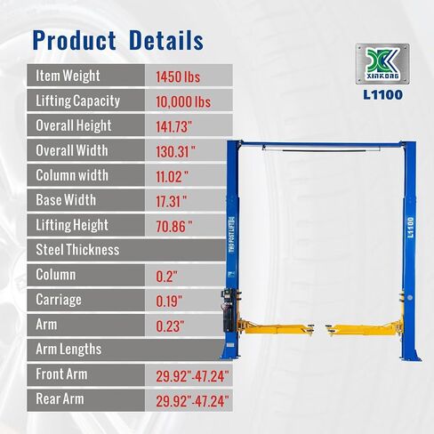 XK-L1150 Overhead Auto Lift Car Lift Capacity 11500 Lbs Truck Hoist with 36 Months Parts Replacement in Saudi Arabia