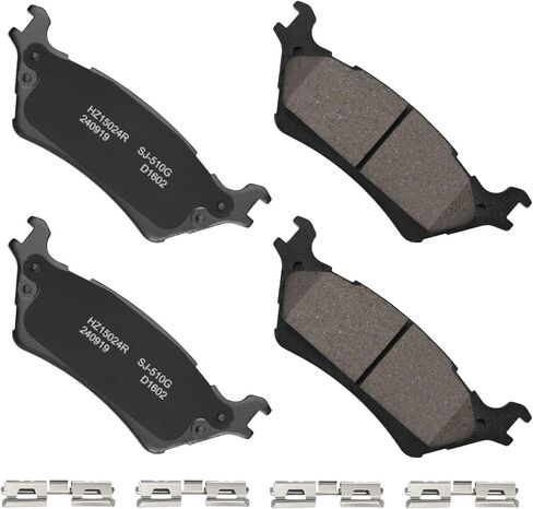 Rear Brake Pads for Ford Explorer Edge Taurus Flex Lincoln MKS MKT MKX Ceramic Brake Pads w/Hardware Replacement in Kuwait