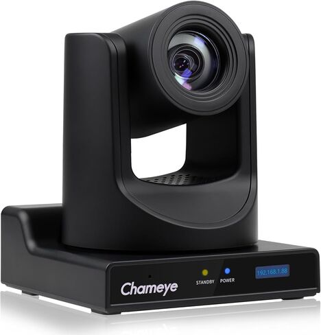 Chameye 60FPS 4K NDI PTZ Camera 20x Optical Zoom 4KP60 AI Auto-Tracking, HDMI/USB/3G-SDI/LAN/PoE for Church Worship Education Conference Events, (NDI License Included), C520 in Saudi Arabia