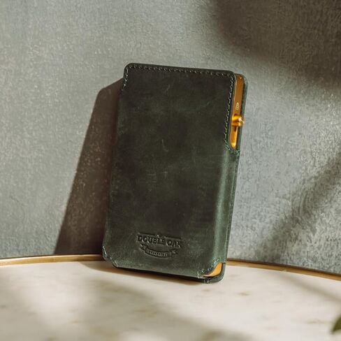 SLIM Leather Pop-up Wallet — Removable Cardholder Design with Locking Mechanism - RFID Blocking, Top Grain Cowhide Leather (Midnight Edition) in Kuwait