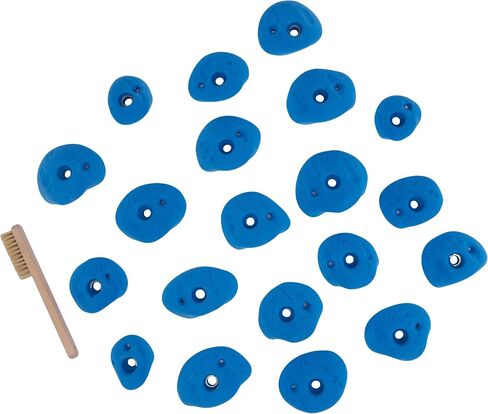 TRANGO Comfy Crimps Grip Holds (10pcs Blue, Geologic) | Indoor Climbing Wall Hardware in Saudi Arabia