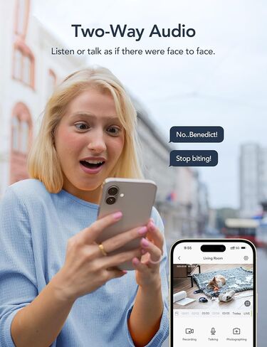 كاميرا الأمان الداخلية في GNCC ، وكاميرات 2K للأمن المنزلي مع اكتشاف الحركة ، وكاميرا الطفل/الحيوانات الأليفة مع تطبيق الهاتف ، والرؤية الليلية ، والصوت ثنائي الاتجاه ، وتخزين TF/Cloud ، يعمل مع Alexa & Google Home ، 2.4G WiFi in Kuwait