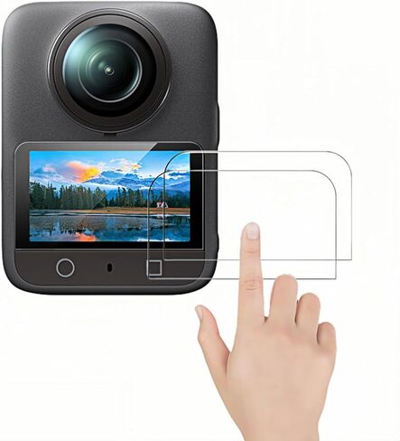 DJI OSMO 360 8K شاشة واقي الشاشة ، واقي شاشة OSMO 360 لـ DJI OSMO 360 مع فيلم شاشة LCD الزجاجية المزدحمة ، فائق HD ، صلابة 9H ، مقاومة للخدش ، لامعة (حزمة واحدة) in Kuwait