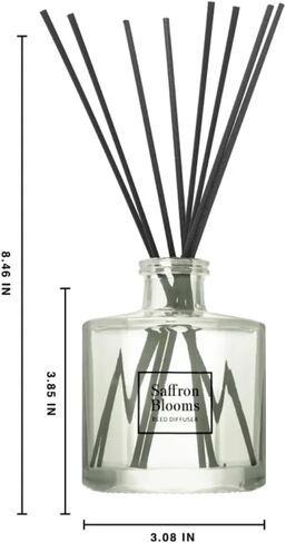 Bellevue Diffuser, 6 fl oz Glass Filled Diffuser, Highly Concentrated Fragrances with Essential Oils, Home Fragrance, Scent:Blue LINENS in Saudi Arabia