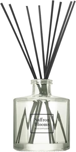 Bellevue Diffuser, 6 fl oz Glass Filled Diffuser, Highly Concentrated Fragrances with Essential Oils, Home Fragrance, Scent:Blue LINENS in Saudi Arabia