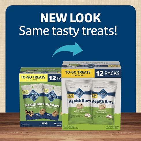 Blue Buffalo Health Bars Crunchy Dog Biscuits, Variety Pack, Bacon, Egg & Cheese, Apple & Yogurt, Pumpkin & Cinnamon, 16-oz Bags in Saudi Arabia