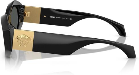 Versace Woman Sunglasses Black Frame, Dark Grey Lenses, 54MM in Saudi Arabia
