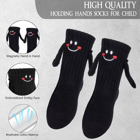 Magnetic Holding Hands Socks, Cute Puppy Dog Novelty Funny Magnetic Mid-Tube Unisex Socks for Dog Lover Gifts in Saudi Arabia