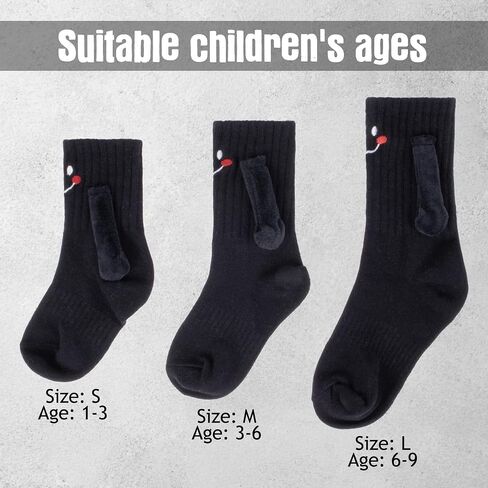 Magnetic Holding Hands Socks, Cute Puppy Dog Novelty Funny Magnetic Mid-Tube Unisex Socks for Dog Lover Gifts in Saudi Arabia