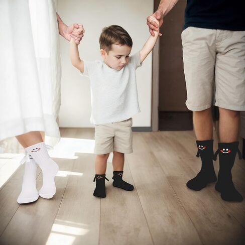 Magnetic Holding Hands Socks, Cute Puppy Dog Novelty Funny Magnetic Mid-Tube Unisex Socks for Dog Lover Gifts in Saudi Arabia