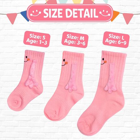 Magnetic Holding Hands Socks, Cute Puppy Dog Novelty Funny Magnetic Mid-Tube Unisex Socks for Dog Lover Gifts in Saudi Arabia