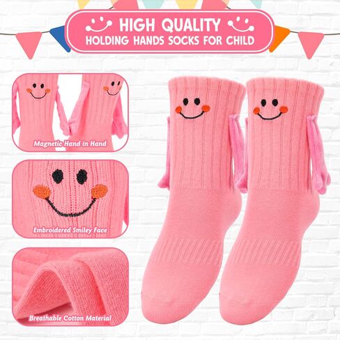 Magnetic Holding Hands Socks, Cute Puppy Dog Novelty Funny Magnetic Mid-Tube Unisex Socks for Dog Lover Gifts in Saudi Arabia