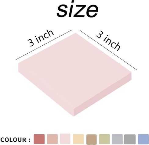 أوراق ملاحظات لاصقة، 18 وسادة، 3 × 3 بوصة، متعددة الألوان، وسادات ذاتية اللصق، 56 ورقة/وسادة، مستلزمات مدرسية ومنتجات مكتبية (A-18 وسادة) in Kuwait