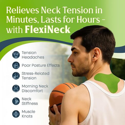 FlexiShoulder Natural Shoulder Relief Patch - Transdermal Herbal Warming Patches with Wormwood - Long Lasting Help for Muscle, Joint & Rotator Cuff Tension, Stiffness, Strain, Discomfort - 12 Pack in Saudi Arabia