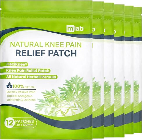 FlexiShoulder Natural Shoulder Relief Patch - Transdermal Herbal Warming Patches with Wormwood - Long Lasting Help for Muscle, Joint & Rotator Cuff Tension, Stiffness, Strain, Discomfort - 12 Pack in Saudi Arabia