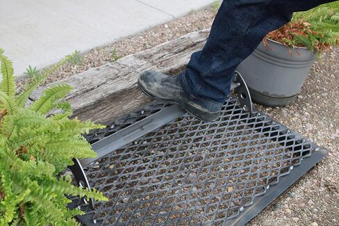 Steel Expanded Iron Heavy Duty Outdoor Boot and Shoe Scraper Cleaner 19 to 34 Inches (Large 22x34 Inches) in Saudi Arabia