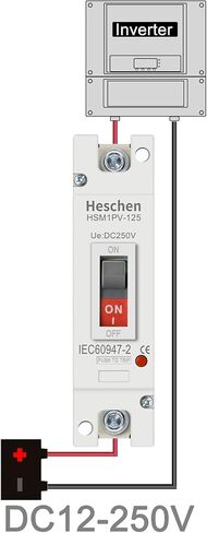 DC Molded Case Circuit Breaker MCCB, HSM1PV-250, 1 Poles, DC 250V 160A, Photovoltaic Circuit Breaker, for Solar PV System Solar Panels Grid System in Saudi Arabia