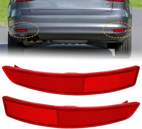 2 PCS Left & Right Rear Bumper Reflector Fit for Mercedes-Benz X166 GL GL350 GL450 GL500 GL550 GL63 AMG 2013-2016 GLS450 2017-2019 Replace # A1668200474 1668200474 A1668200374 1668200374 in Kuwait