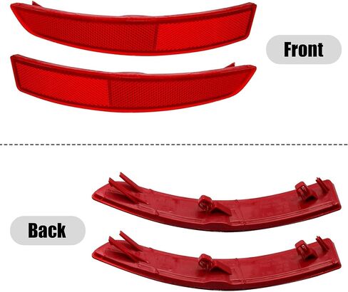 2 PCS Left & Right Rear Bumper Reflector Fit for Mercedes-Benz X166 GL GL350 GL450 GL500 GL550 GL63 AMG 2013-2016 GLS450 2017-2019 Replace # A1668200474 1668200474 A1668200374 1668200374 in Kuwait