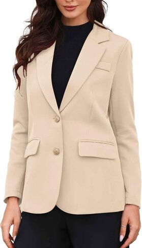 Allegra K Business Office Blazer for Women's Notched Lapel Long Sleeve Single Breasted Work Suit Jackets in Saudi Arabia