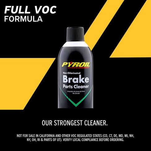 Non-Chlorinated Brake Parts Cleaner, No VOC (50 State Formula), Instantly Removes Brake Dust, Grease & Grime, Quick Drying, 15 Oz (Pack of 6) in Saudi Arabia