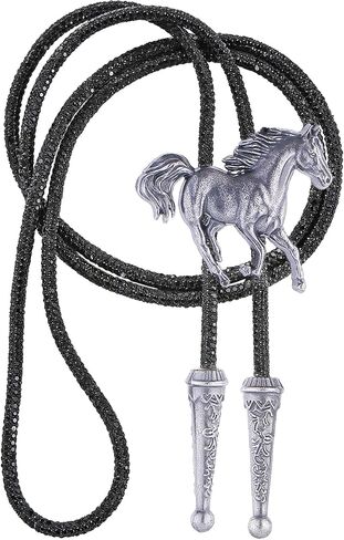 GelConnie Western Bolo Tie for Men Women Rhinestone Bolo Tie Album Tour Inspired Sparkly Neck Ties for Wedding & Concert in Saudi Arabia