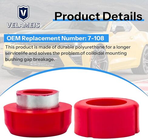 7-108-BL Replace Body and Cab Mount Bushing Kit For Chevy C10/C20 1981 1982 1983 1984 1985 1986 2/4wd For Chevy K10/K20/K30 1981 82 83 84 85 1986 2/4wd Polyurethane Body Cab Mounts Black in Kuwait