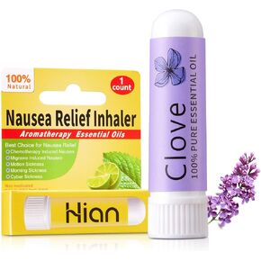 Hion Nausea Relief Inhaler-Mint, 100% Natural Essential Oils Inhalers in Kuwait