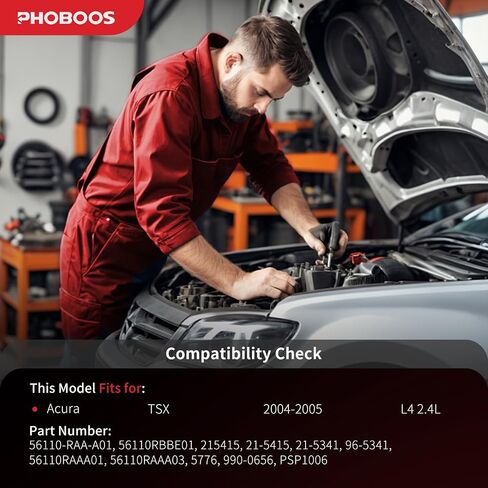 Phoboos Power Detering Pump متوافقة مع Acura TSX 2004-2005 L4 2.4L ، مع منفذ ، التوجيه السلس ، ضوضاء منخفضة ، متانة عالية ، المرجع. 21-5415 in Kuwait