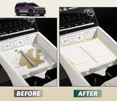 الشاحن اللاسلكي الشاحن مركزي Center Console Non-Slip Fit Hyundai Santa Fe 2024 2025 Car Accessories Wireless Charging Pad Pad Area in Saudi Arabia