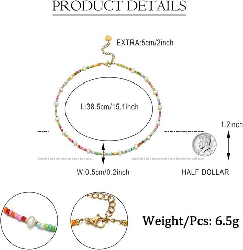 EVER FAITH Baroque Natural Pearl Choker Necklace for Women, Handpicked Freshwater Cultured Pearls Strand Necklaces for Wedding Prom Dainty Jewelry Gift for Her Mom Wife in Saudi Arabia