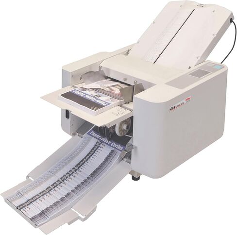 MBM 208J Manual Paper Folder - Precision Paper Folding Machine with 3-Roller Friction Feed, 500-Sheet Capacity, Folds 14,000 Sheets per Hour, Custom Folding for 12-80 lb / 115 GSM Paper in Kuwait