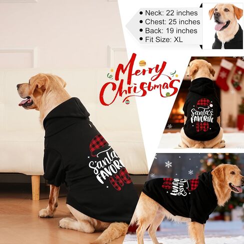 EXPAWLORER Dog Hoodie Sweater - Bad to The Bone Dog Sweatshirt Skeleton Costume, Warm Fleece Lined Pet Clothes with Leash Hole, Fall Winter Cozy Soft Pet Outfit Coat for Medium Dogs, M in Saudi Arabia