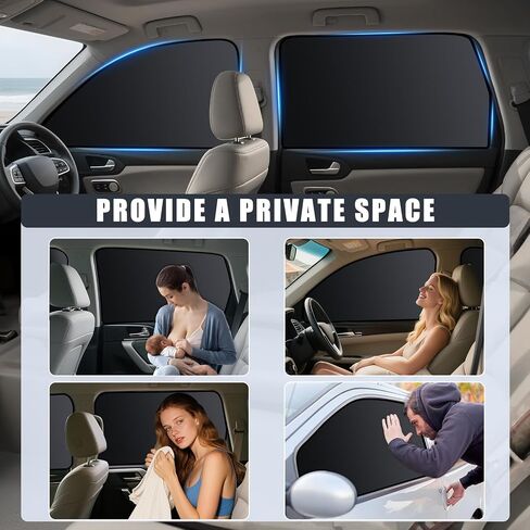 ظلال نافذة سيارة Zatooto لـ Honda CR-V 2017-2022 ، 4 PCS تغطي نافذة السيارة المغناطيسية-100 ٪ من الستائر خصوصية ضوئية ، ظلال شمس النافذة الجانبية للرضاعة الطبيعية ، والنوم ، والتخييم in Saudi Arabia