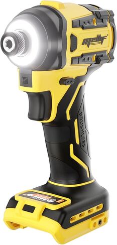 مفك تأثير 1/4 بوصة متوافق مع بطارية Dewalt 20V 60V Max (الأداة فقط)، عزم دوران 2212 رطل، 4 سرعات، محرك بدون فرش، ضوء LED in Kuwait