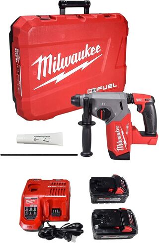 Milwaukee 2912-22 M18 FUEL Brushless Lithium-Ion 1 in. Cordless SDS Plus Rotary Hammer Kit (6 Ah) in Saudi Arabia