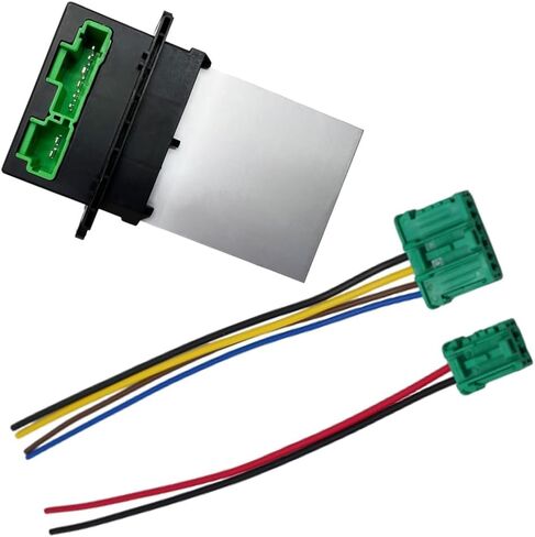 Blower Motor Heater Fan Resistor Kit, AC Blower Fan Control Module Compatible with Renault Clio 1.5L dCi Diesel 2005-2012, 6+2pins 7701207718, 1pc in Saudi Arabia
