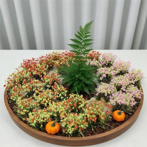 90 أجهزة كمبيوتر مثقلة عشب ثابتة ، مجموعات زهرة ملونة مصغرة لنماذج سكة حديد DIY المناظر الطبيعية وتخطيطات التضاريس لعبة الحرب in Saudi Arabia