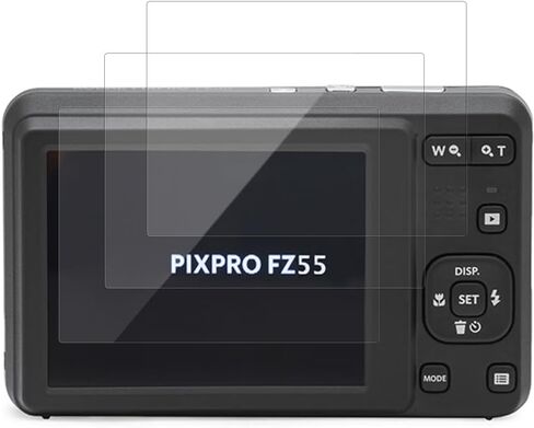 Screen Protector Compatible with Kodak PIXPRO FZ55, HD Tempered Glass, 9H Hardness, Anti-Fingerprint, 3 Pack in Saudi Arabia