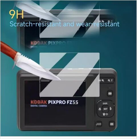 Screen Protector Compatible with Kodak PIXPRO FZ55, HD Tempered Glass, 9H Hardness, Anti-Fingerprint, 3 Pack in Saudi Arabia