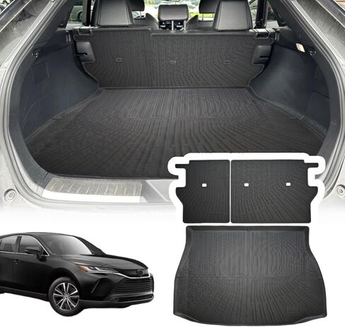 Cargo Liner Compatible with 2025 Toyota 4Runner Trunk Mat Back Seat Cover Protector Trunk Liner(Backrest Mats+Trunk Mat) in Saudi Arabia